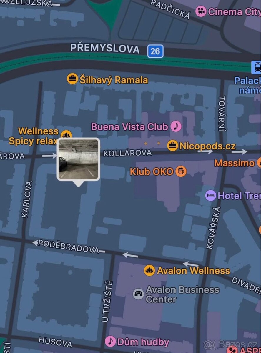 Pronájem garážového stání Plzeň