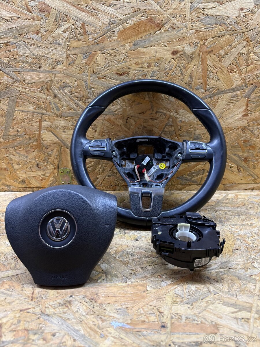 Multifunkční volant Vw + airbag + kroužek 2009-2014