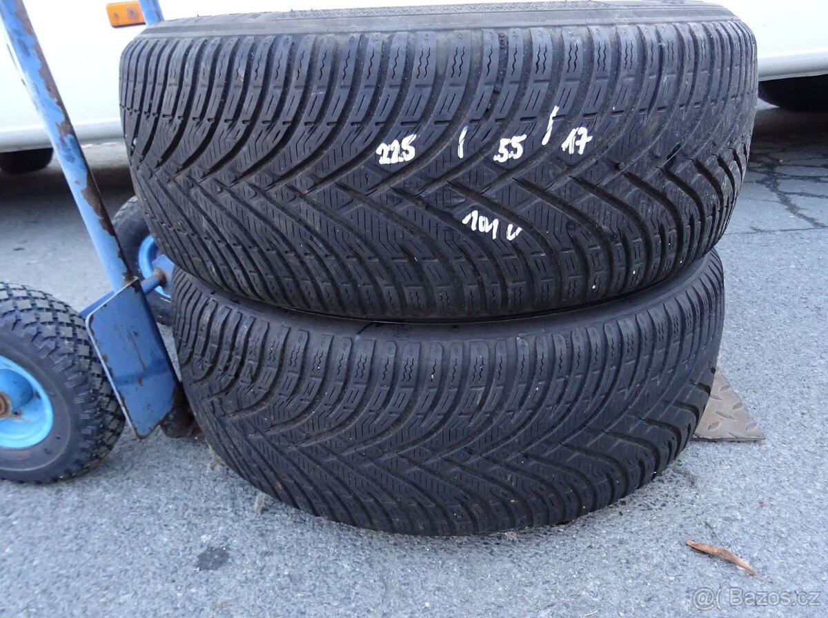 Zimní pneu Kleber Krisalp HP3, 225/55/17, 2 ks, 5,5-6 mm