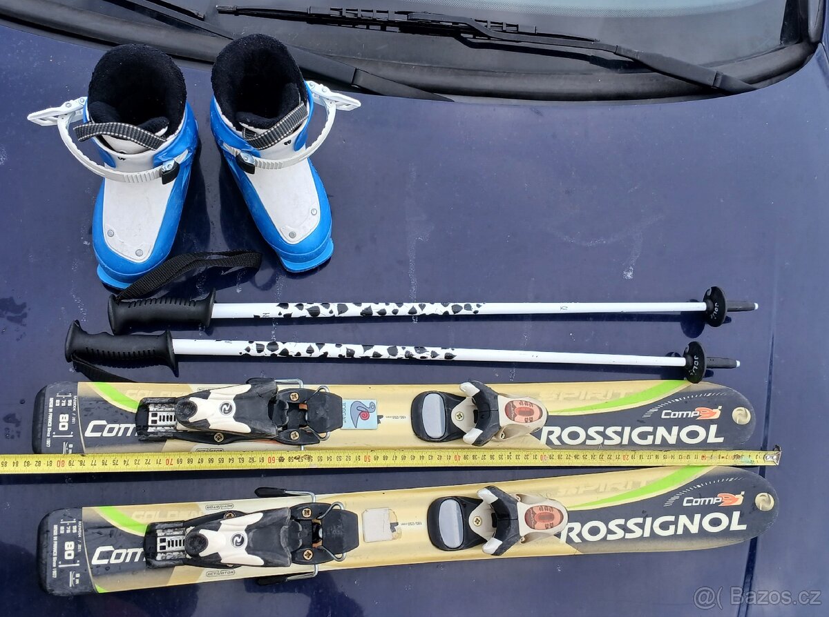 Detske lyze 80 + hulky + boty