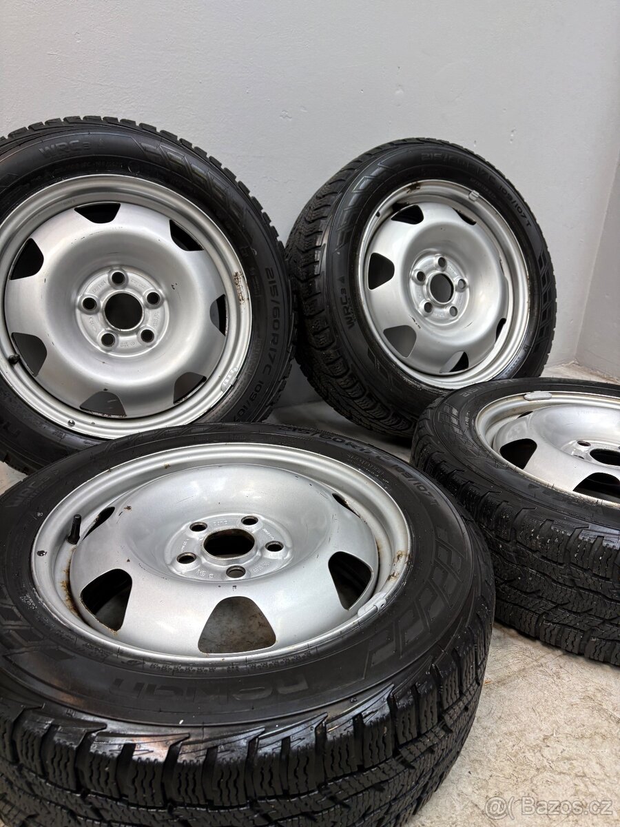 REZERVACE Zimní sada Vw T5 T6 T6.1 215/60/17C Pneu Nokian