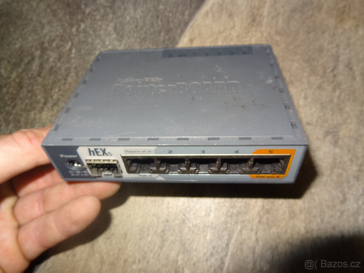 MIKROTIK hEX S RB760iGS 5× 1Gbit LAN, PoE SFP USB 880MHz 256