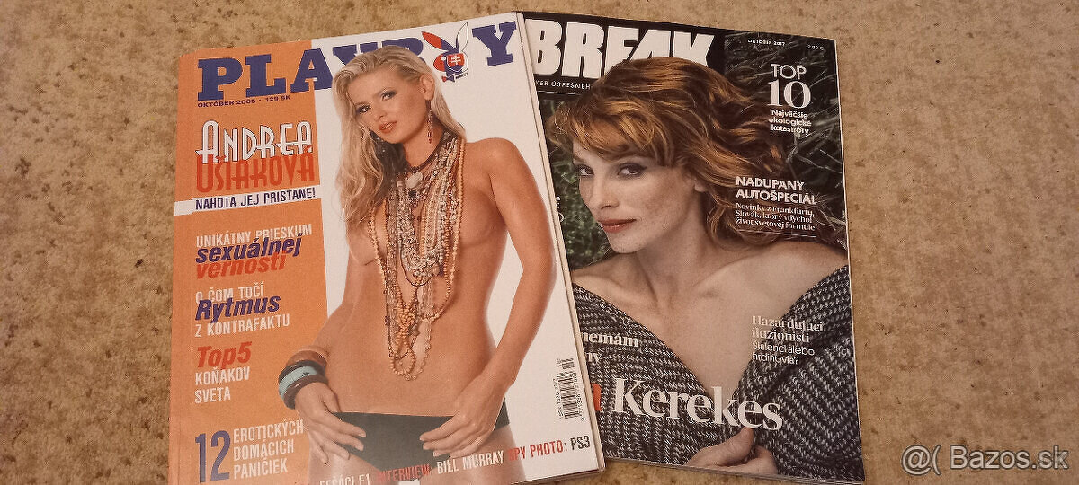 Playboy Andrea Usiakova + darcek cas. Break Vica Kerekes