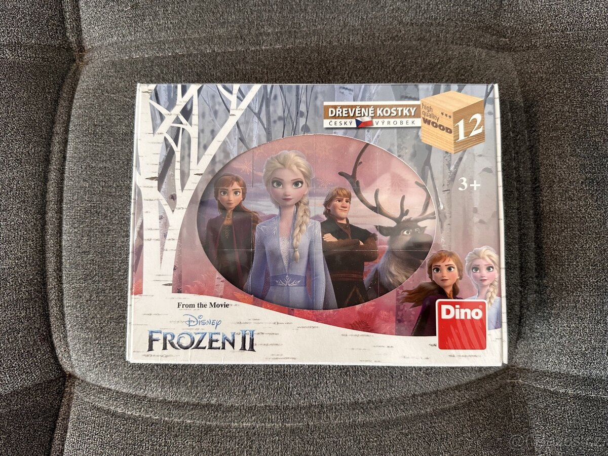 Dřevěné kostky Frozen
