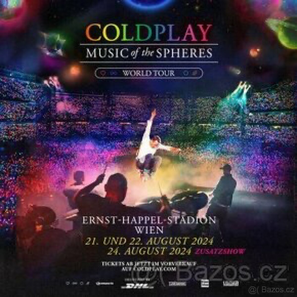 Coldplay Vídeň - STÁNÍ U PÓDIA