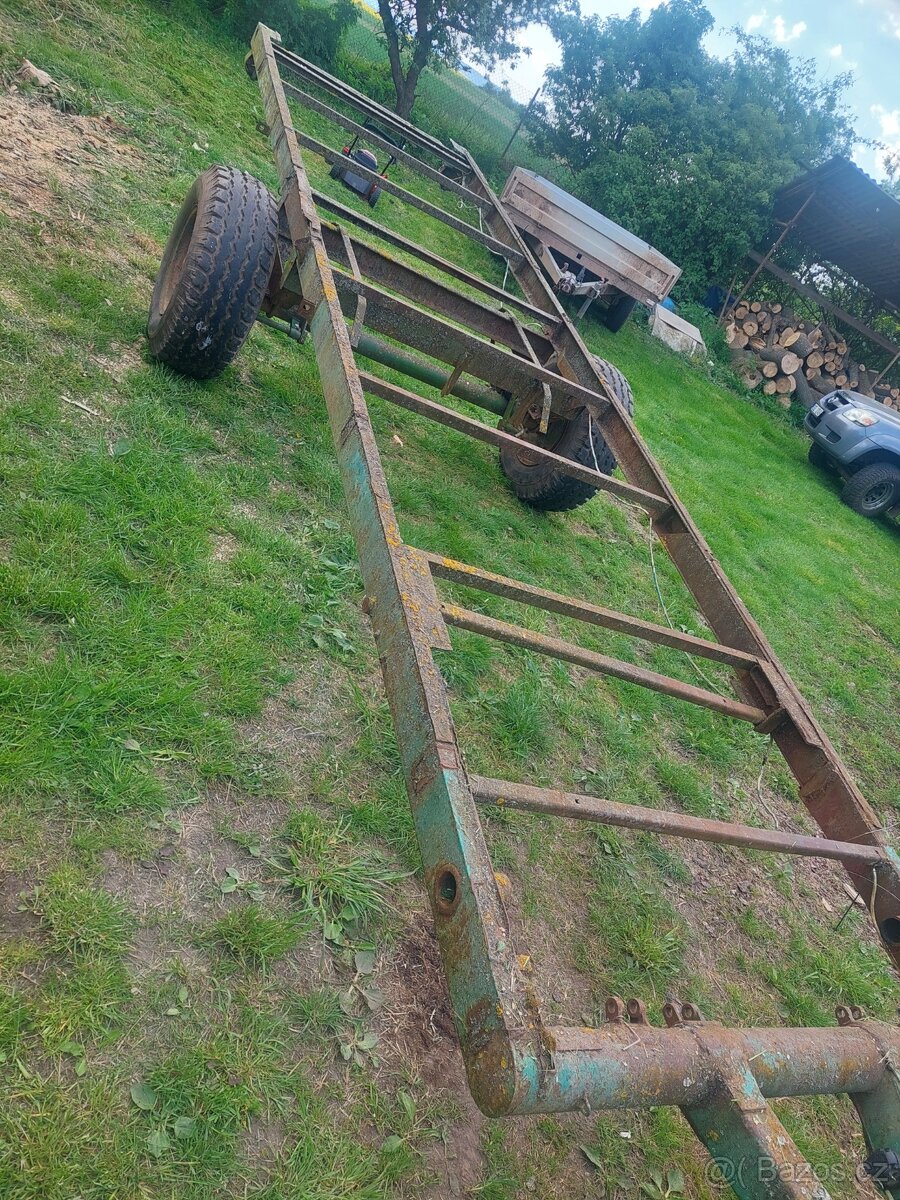 Podvozek rozměr 6,7x1,7m FUNKČNÍ SVĚTLA