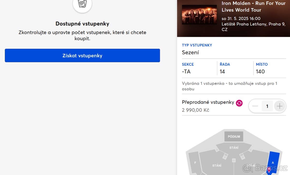 Iron Maiden 31.5.2025 Praha