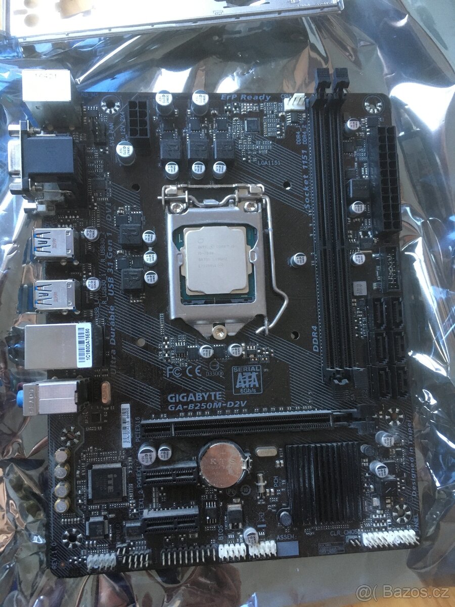 GigaByte B250M D2V + Intel i5 7500 + 16 GB RAM