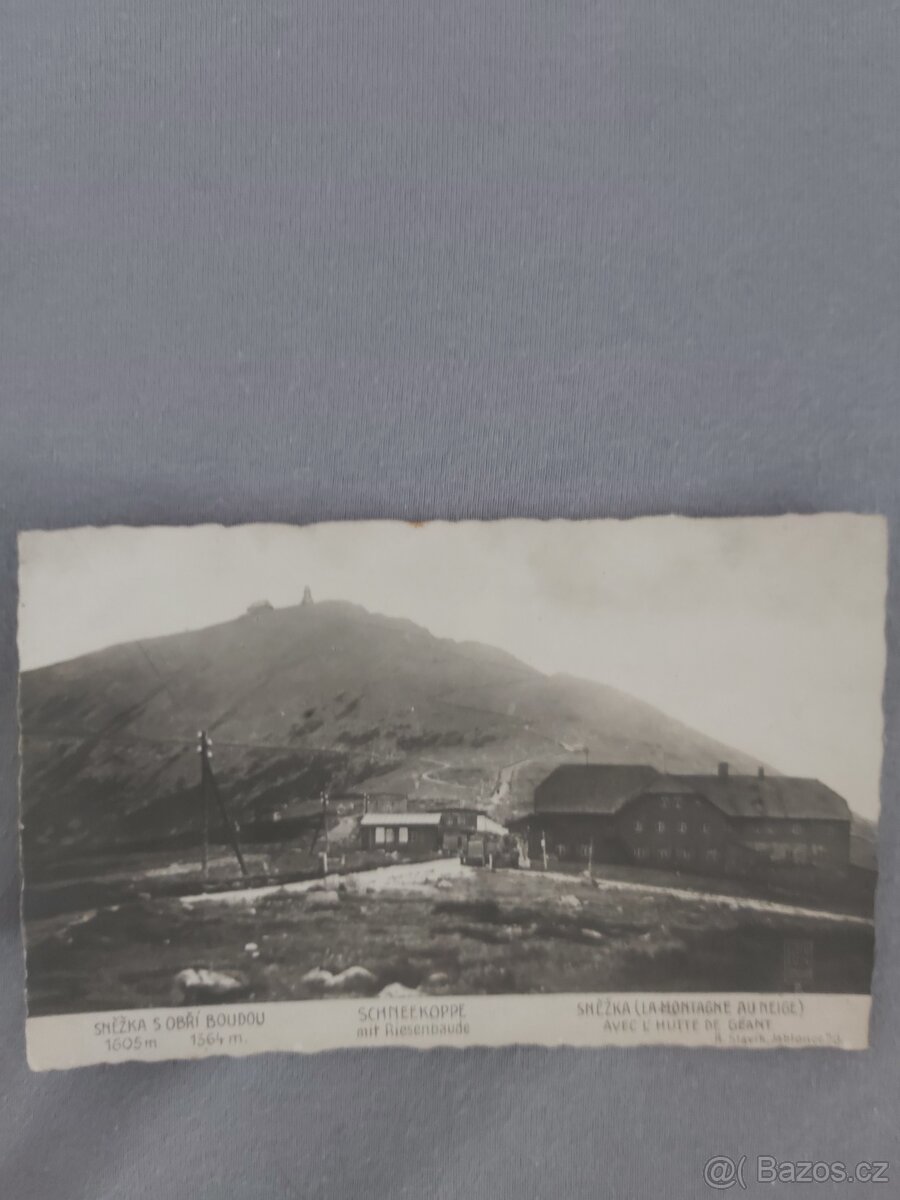 Staré pohlednice, Krkonoše, Lány, Včelná