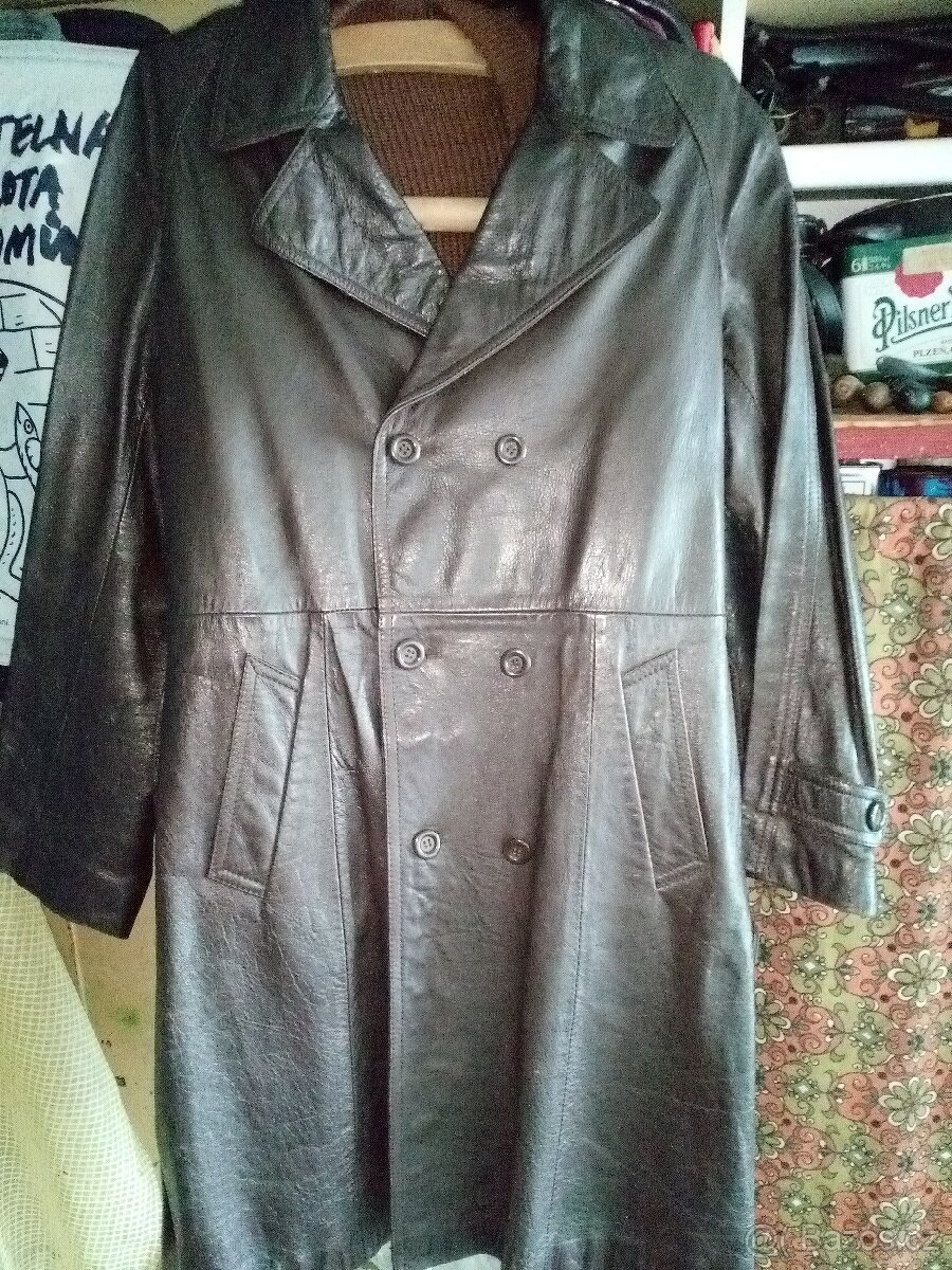 Kožený kabát vel. 52