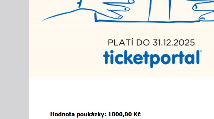 Poukázka do ticket portal