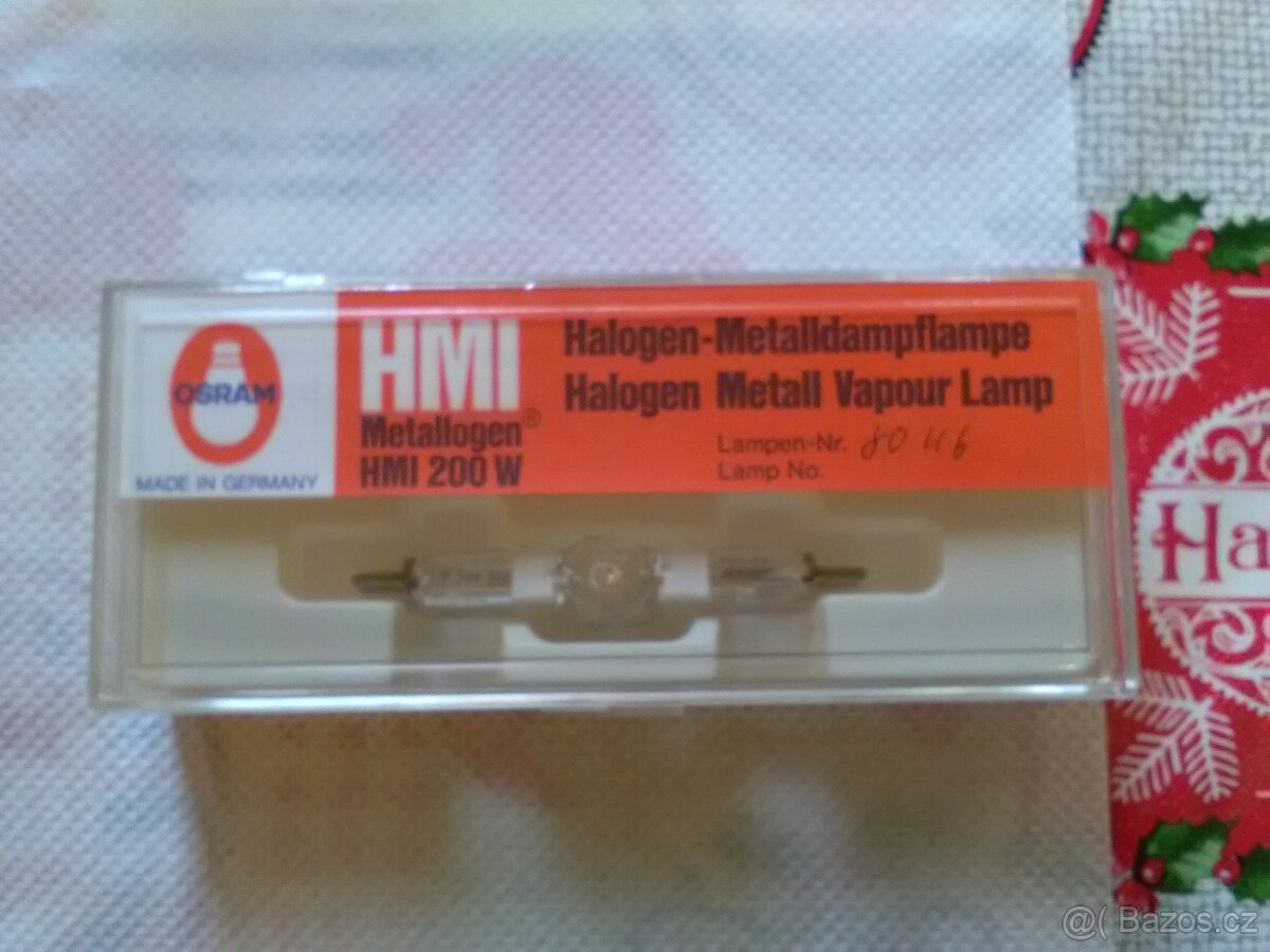 Výbojka OSRAM HMI 200W , nepoužité , prodej
