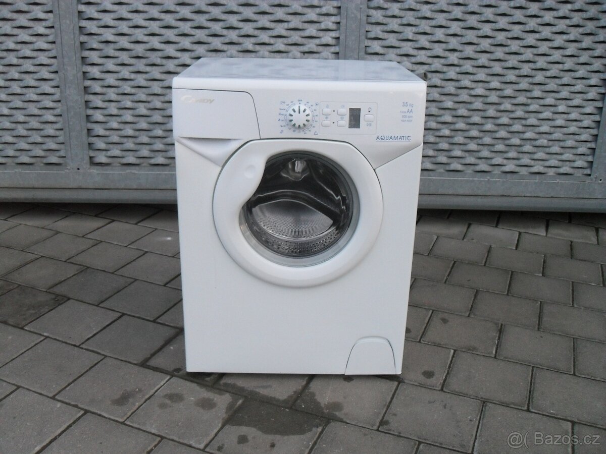 MALÁ/MINI PRAČKA CANDY 3,5KG, LCD, NEREZ BUBEN, FUZZY LOGIC