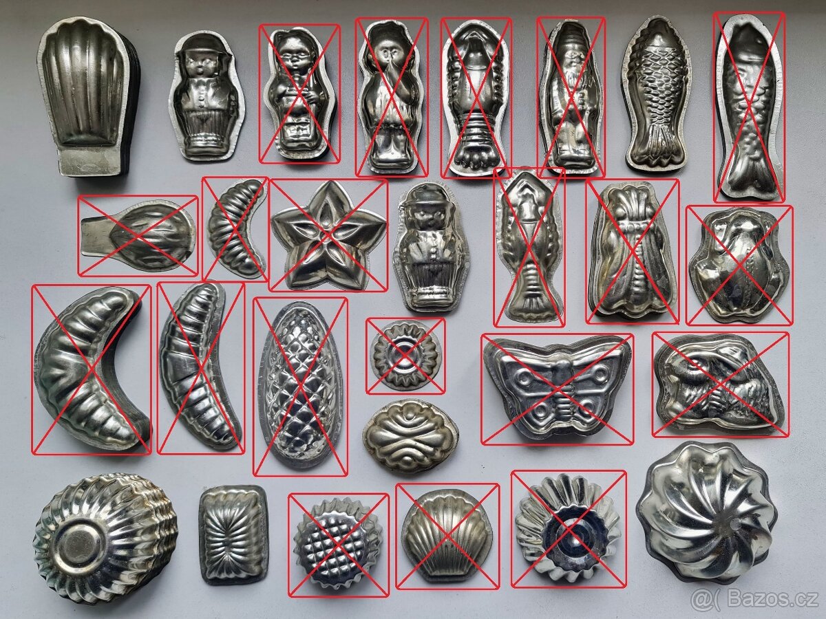 Pracny, vykrajovátka - formičky na vánoční cukroví