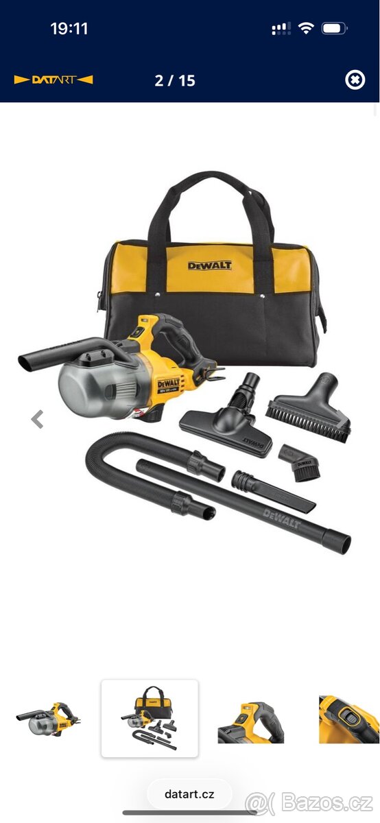 AKU ruční vysavač Dewalt DCV501LN