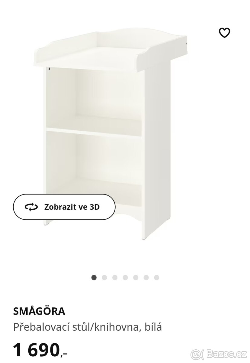 Přebalovací pult Ikea Smagora+podložka