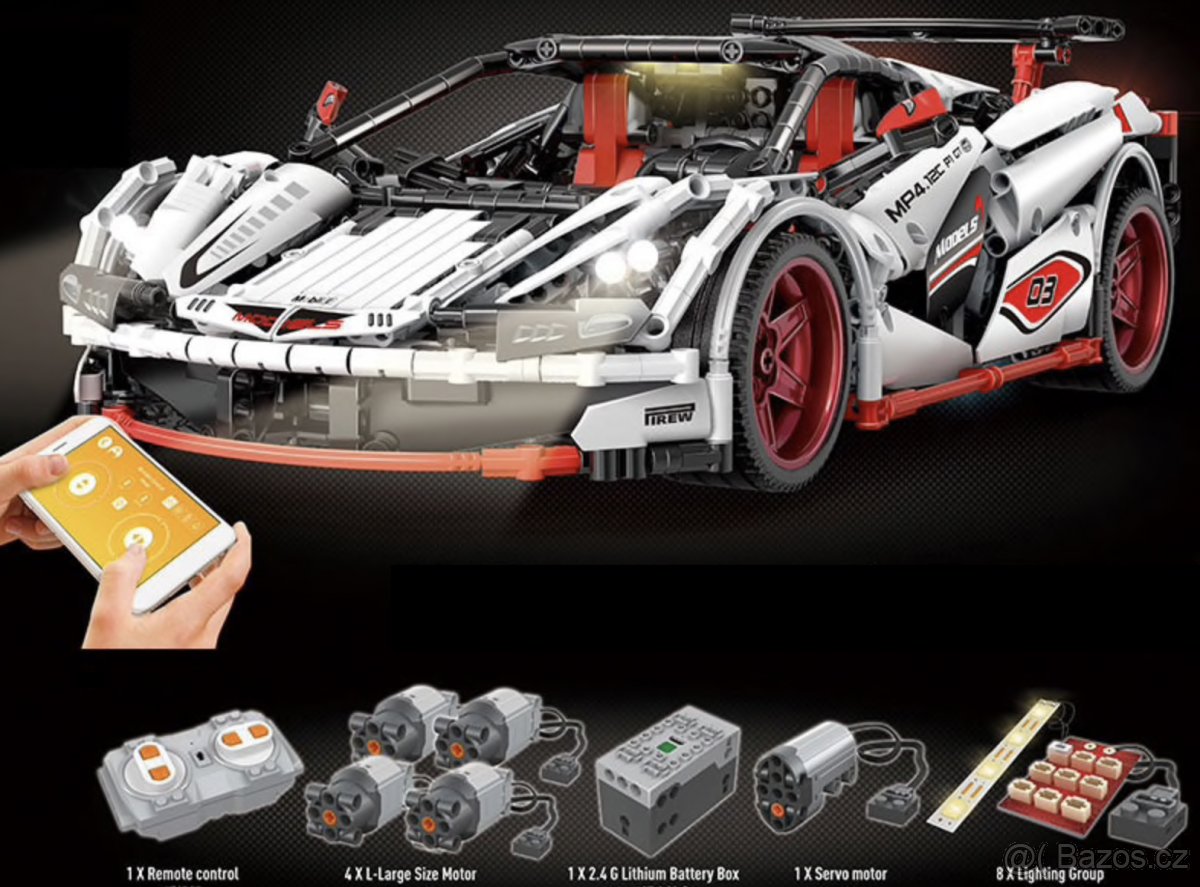 NOVÁ stavebnice auto na ovládání, dílky kompatibilní s Lego