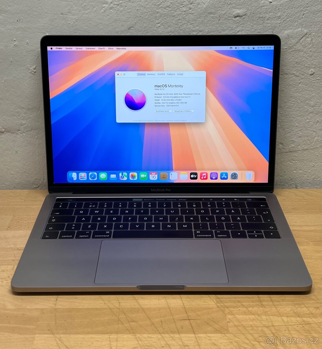 MacBook Pro 13” 2016/16GB RAM/Intel i7/1TB SSD/ Záruka