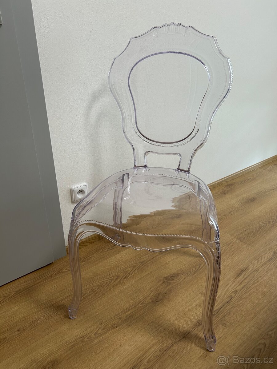 Židle Queen transparentní