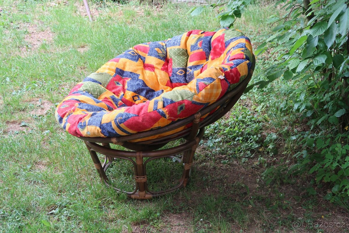 Ratanové křeslo/ papasan