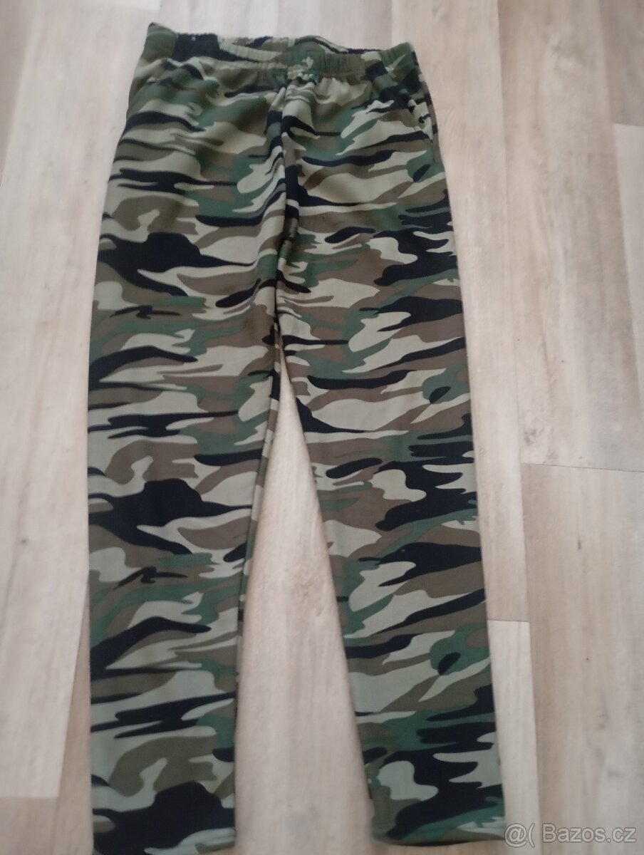 pružné maskáčové kalhoty 4XL