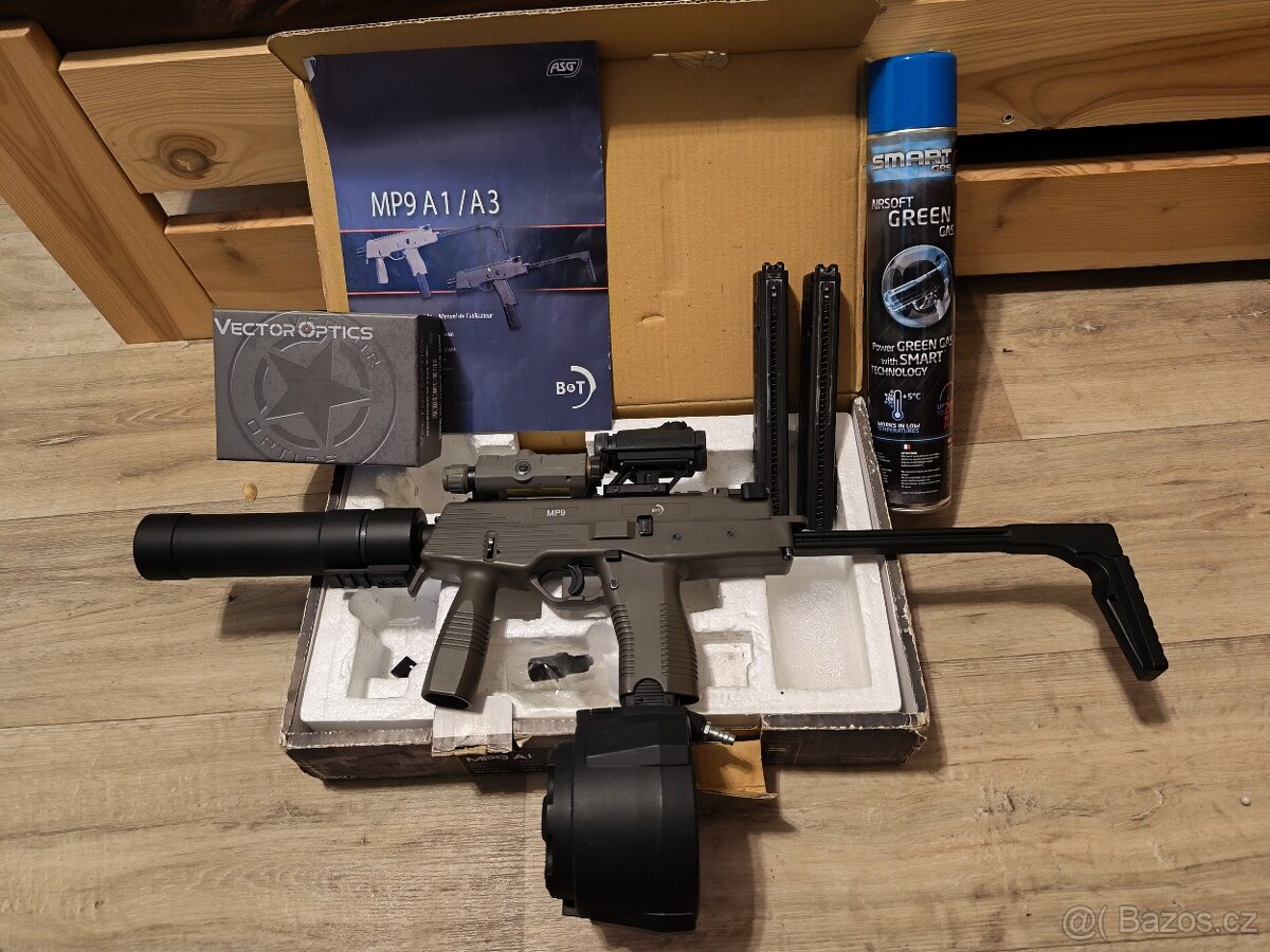 KSC/KWA B&T MP9 (OD) + Buben HPA