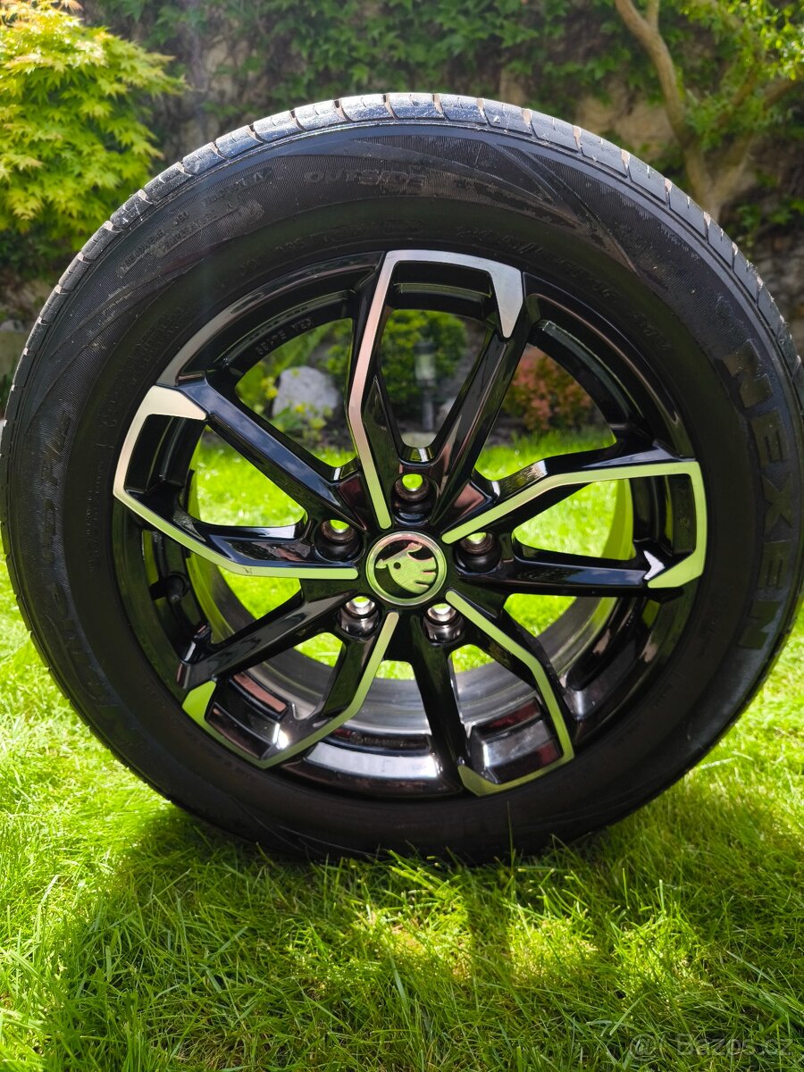 4 x AL kola 5x112x16" + letní pneu 205/55/R16