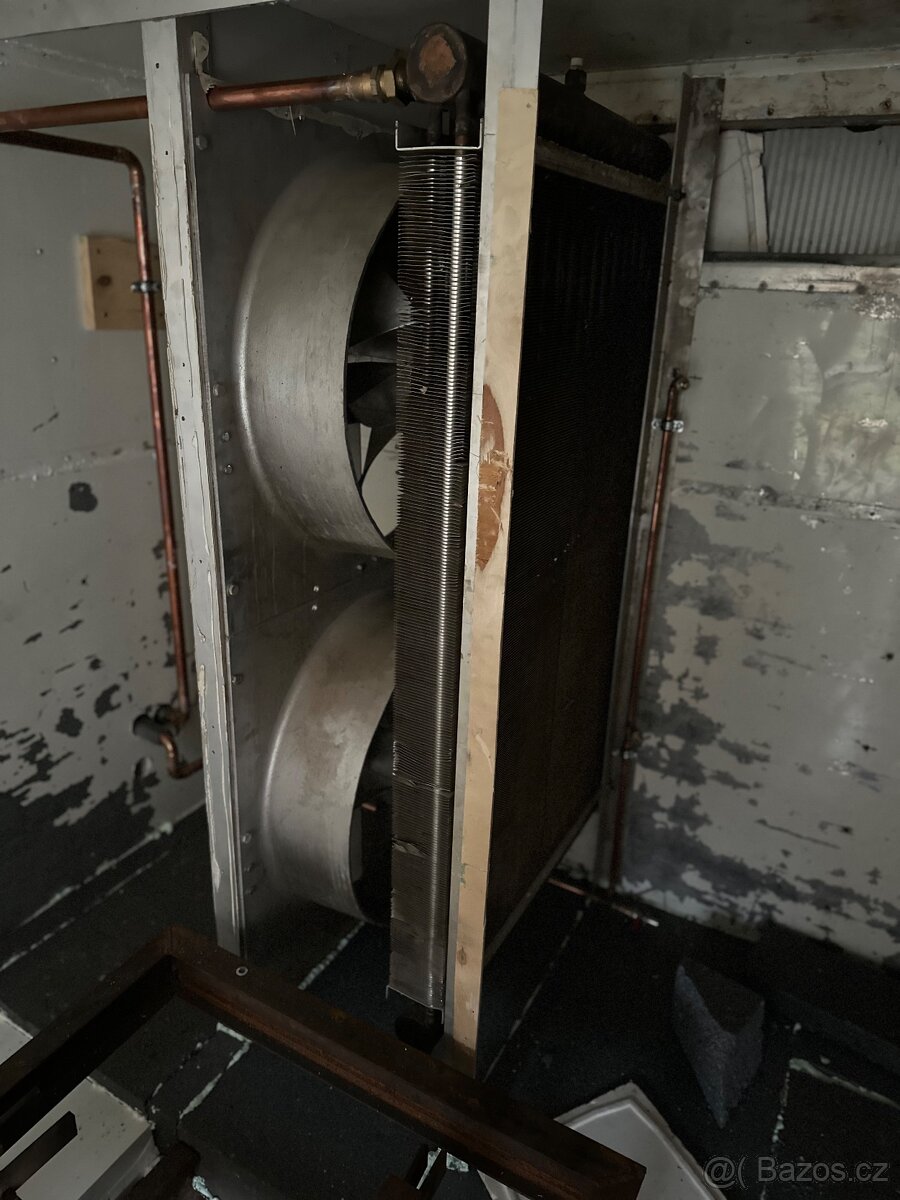 Ventilátory se saharou do sušičky dřeva