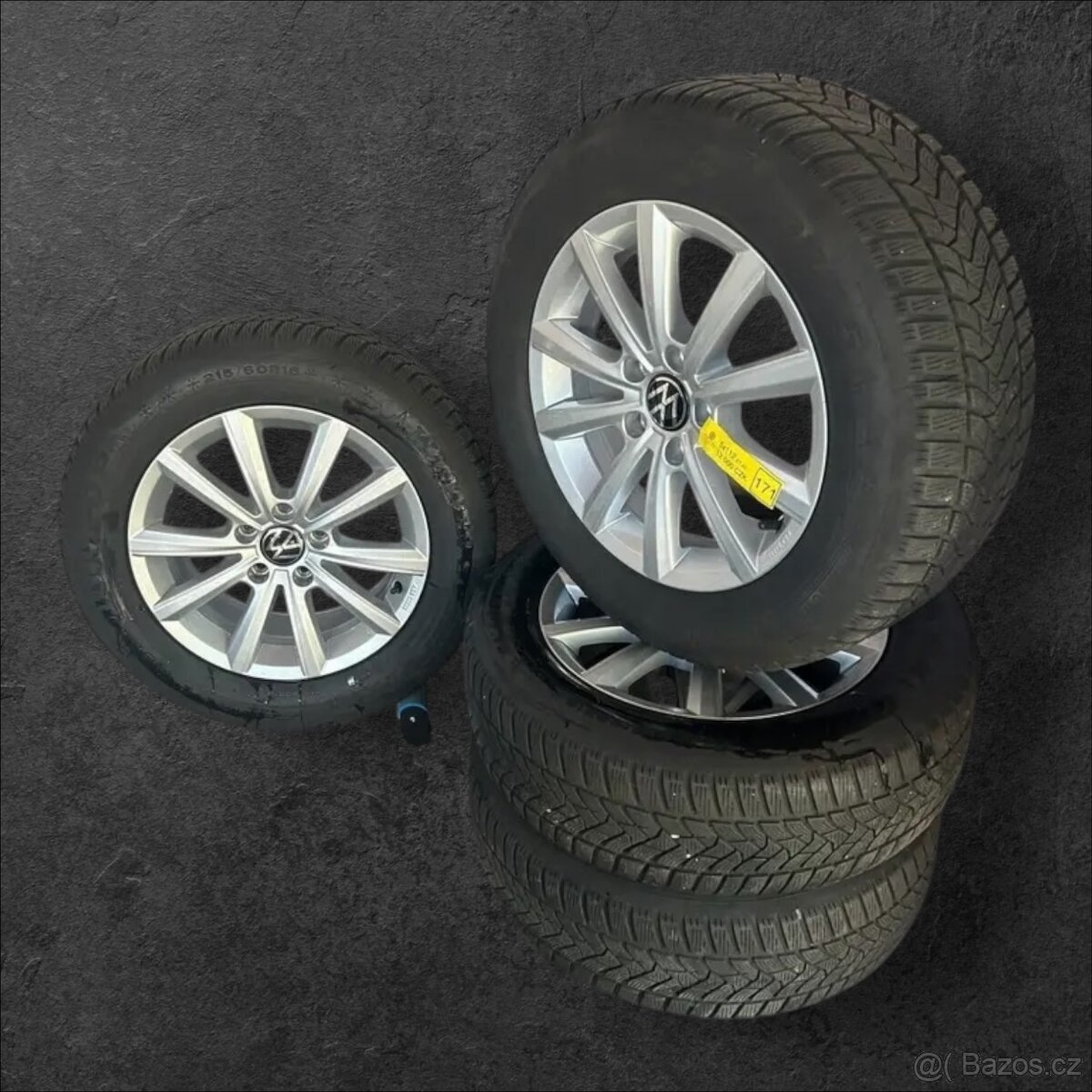 Originální alu kola VW 5x112 + zimní 215/60r16