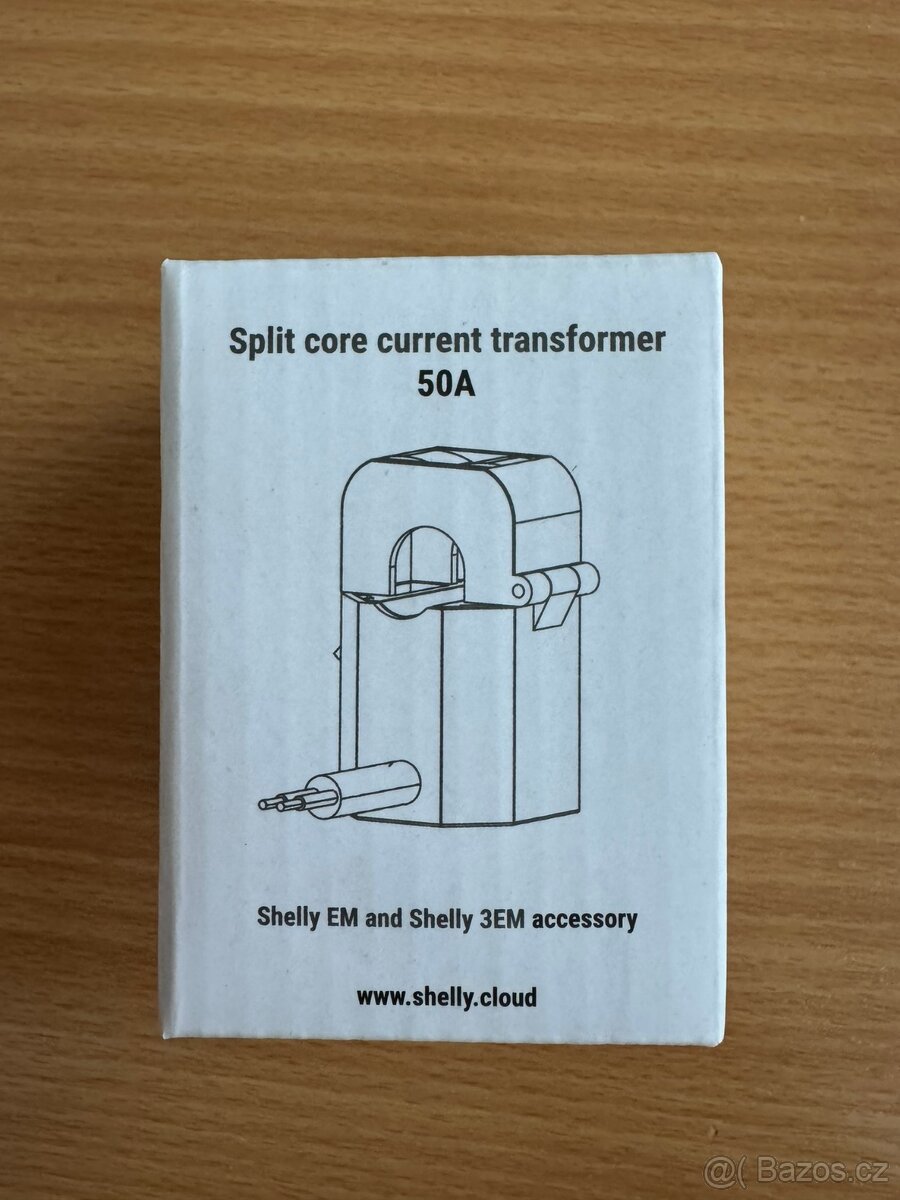 Proudový transformátor Shelly 50A pro Shelly EM