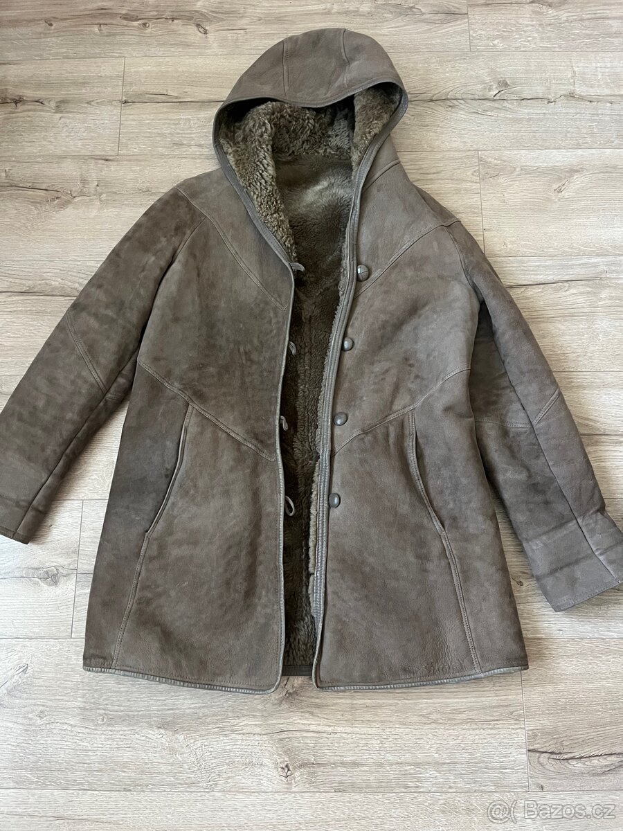 Dámský shearling kabát s kapucí – Penelope