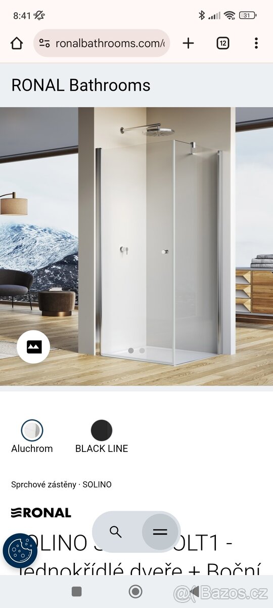 Sprchový kout 100 cm x 100 cm