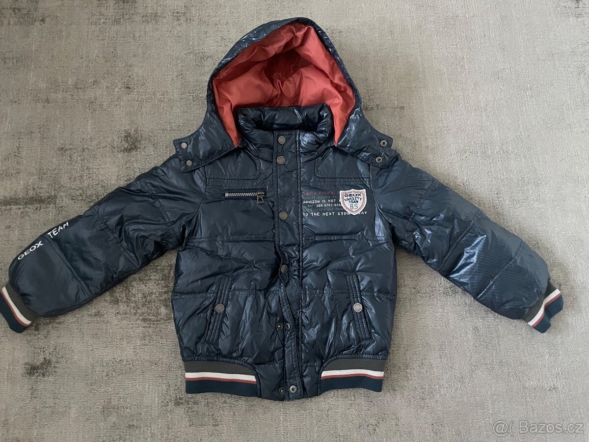 Dětská zimní bunda GEOX RESPIRA, velikost 6, jak NOVÁ