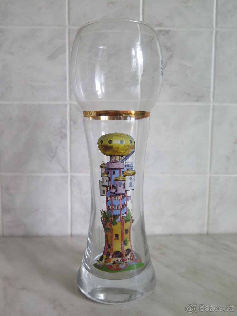 sběratelská sklenice " půllitr "- Kuchlbauerova věž