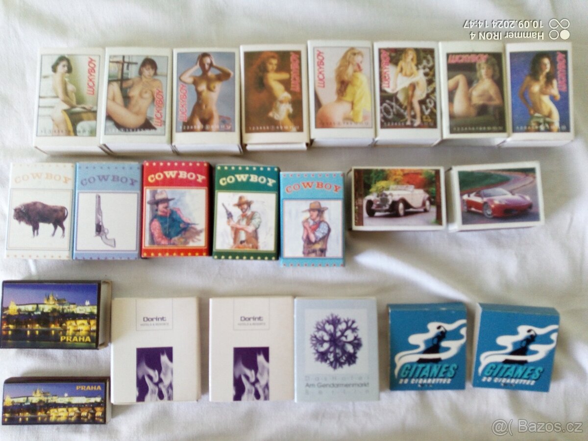 Prodám krabičky od zápalek