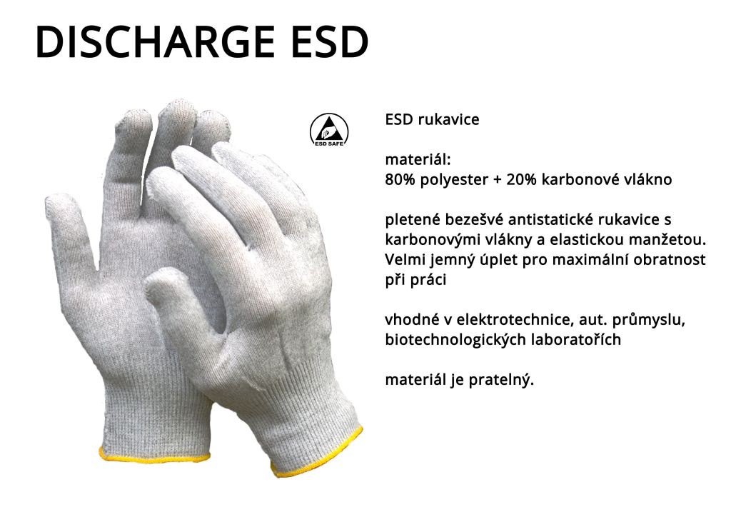 ESD pracovní rukavice