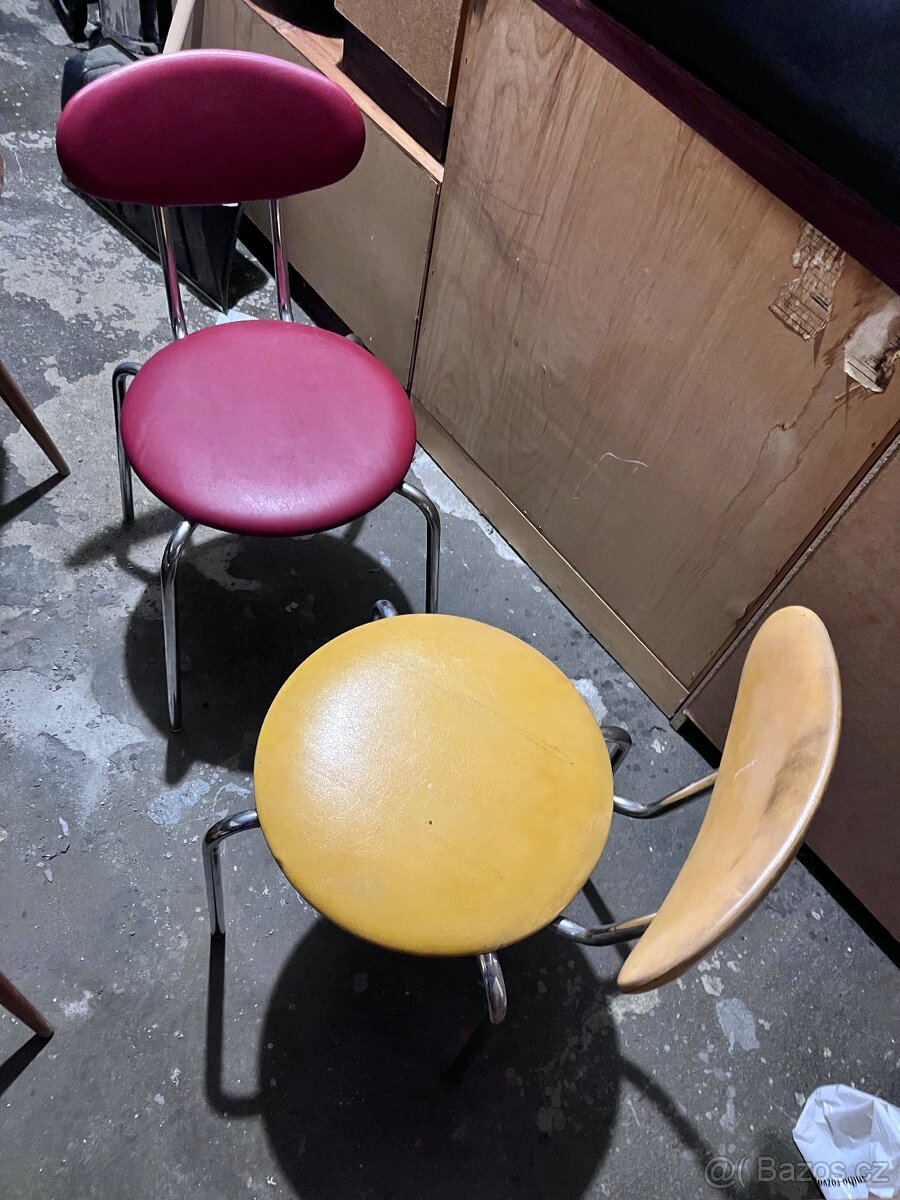 Židle Kovona 2ks koženka chrom