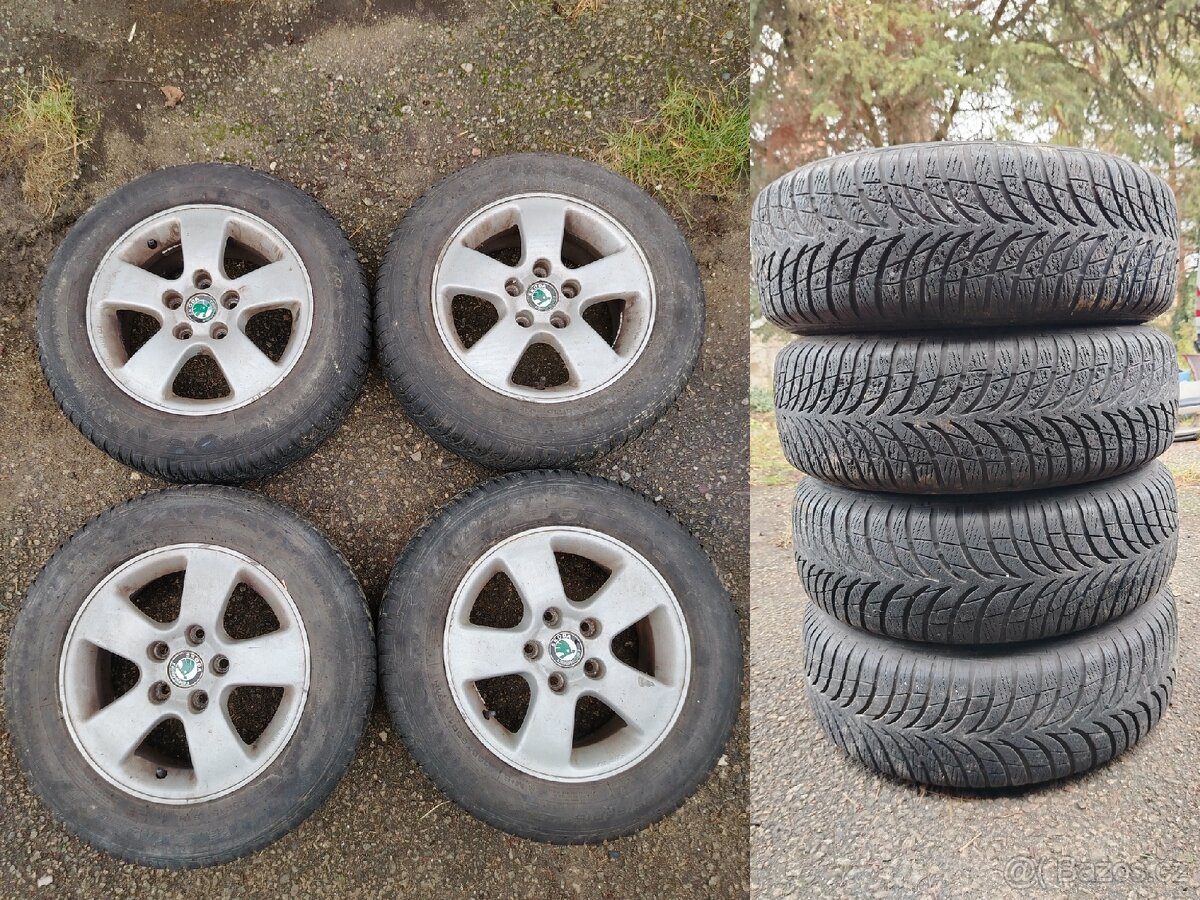 Sada zimních kol 195 65 R15 Škoda Octavia 2