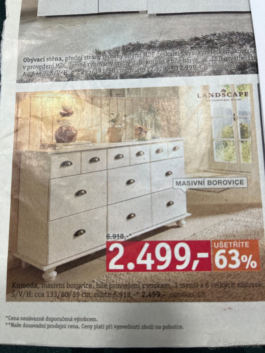 Nábytek bílá komoda