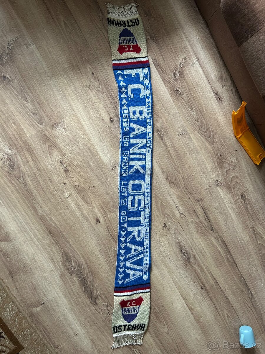 Zberateľský šál FC Baník Ostrava – historický originál
