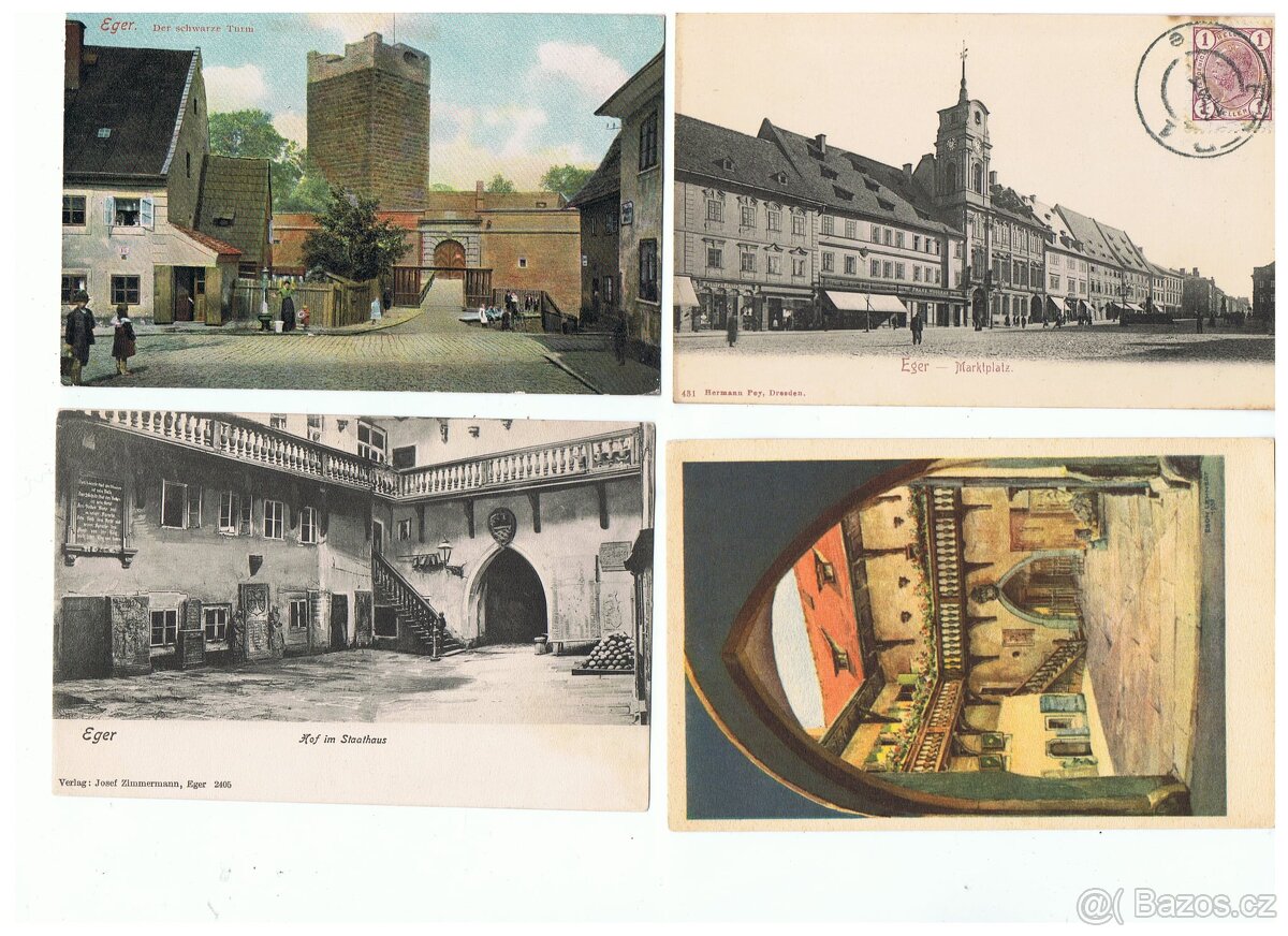 Pohlednice 150 kusů MF od roku 1893-1950 . SUDETY.