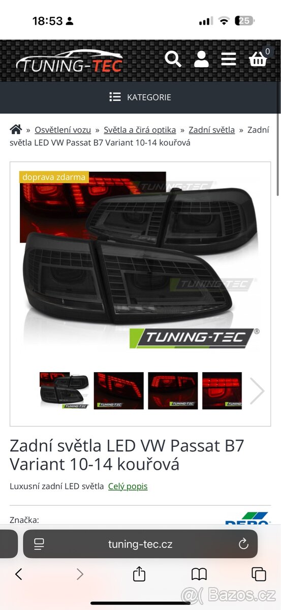 Sháním zadní tuning tec svetla na passata b7 combi