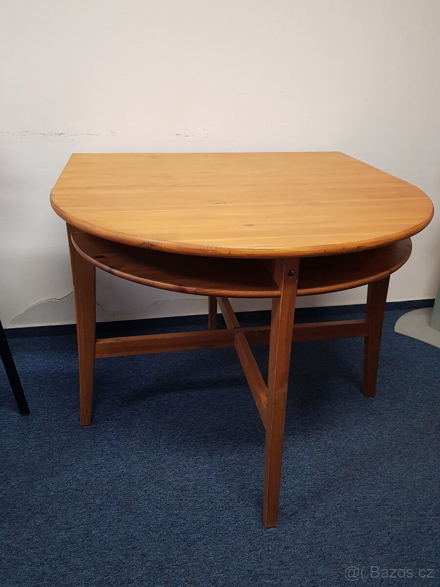 Dřevěný stůl ikea leksvik
