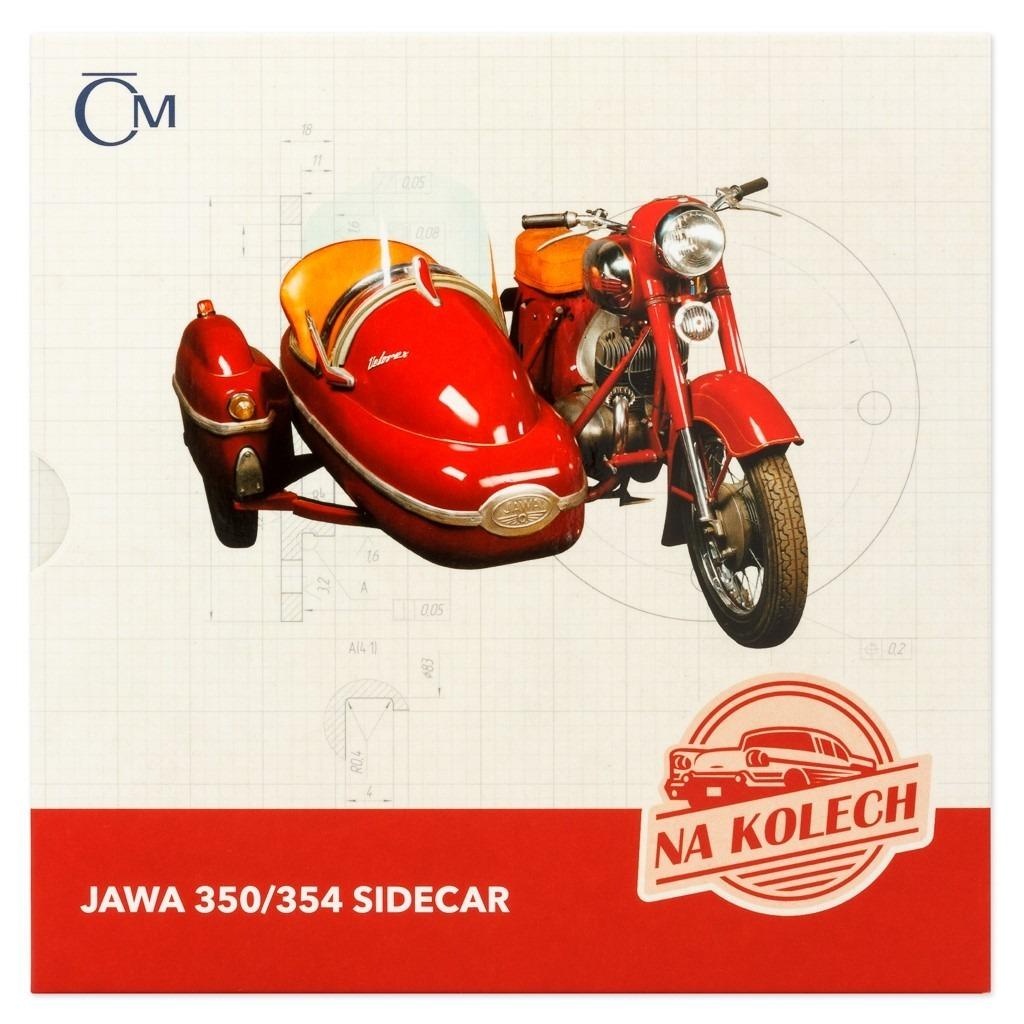 Stříbrná mince Na kolech-JAWA 350/354