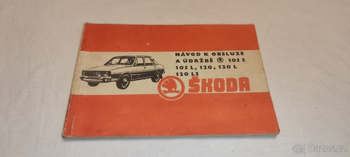 ŠKODA 105 / 120 užovka - příručka návod k obsluze a údržbě