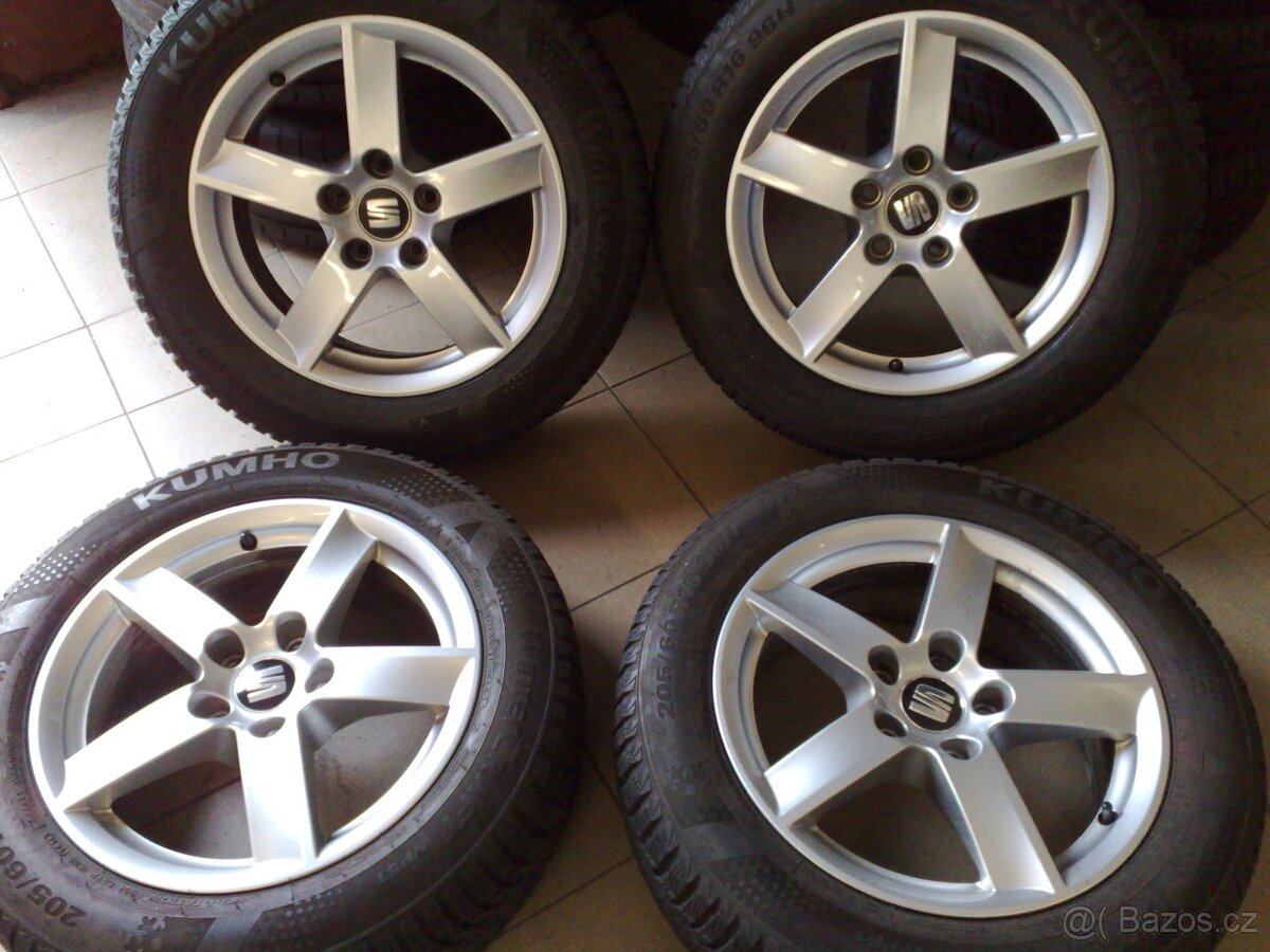 alu kola 5x112 r16 seat alhamnbra 205/60/16