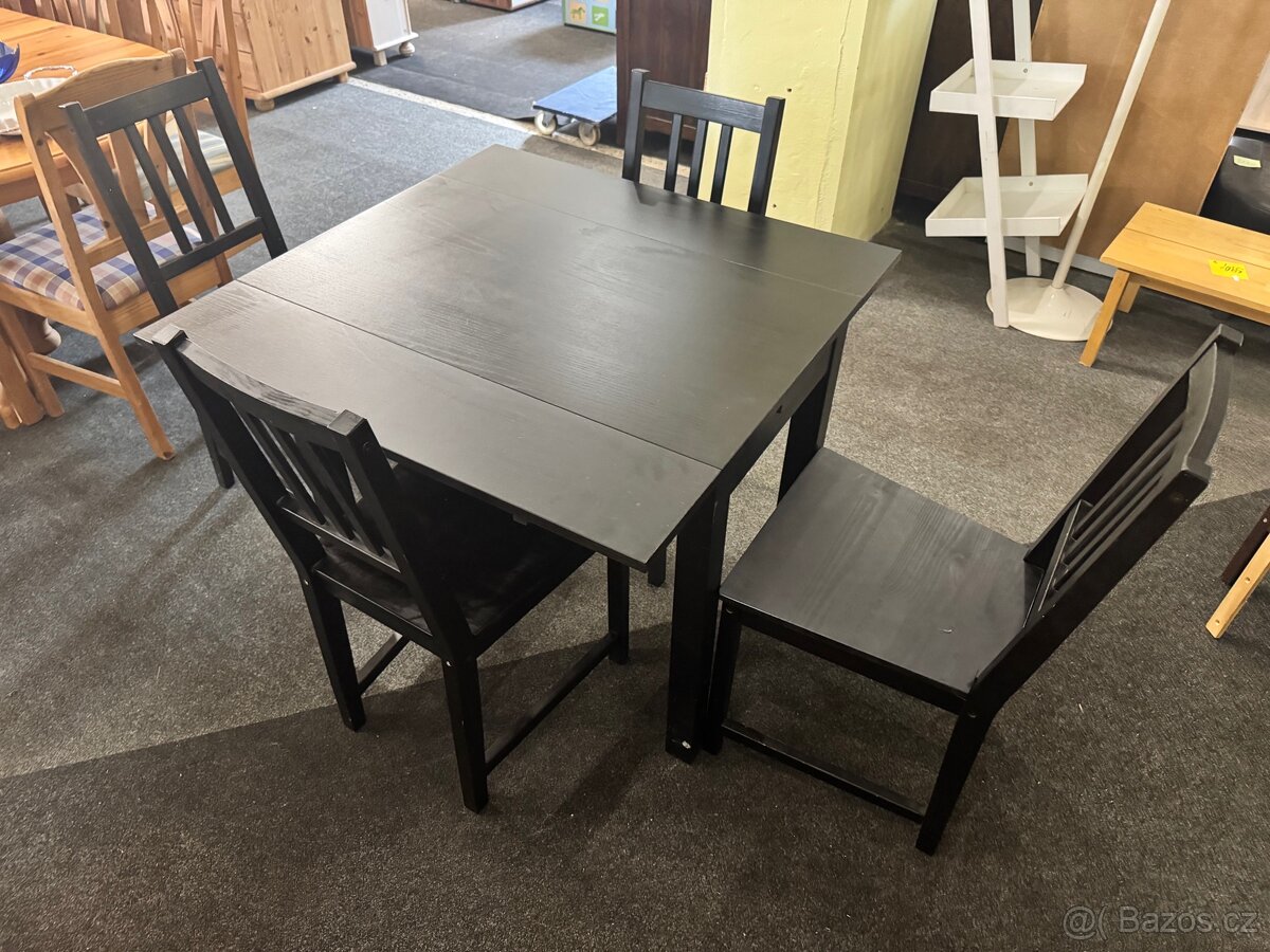 Jídelni set IKEA 4 židle + rozkl. Stůl