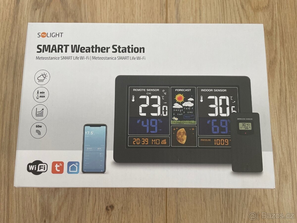 METEOSTANICE SOLIGHT (nová) TE81 WiFi Tuya