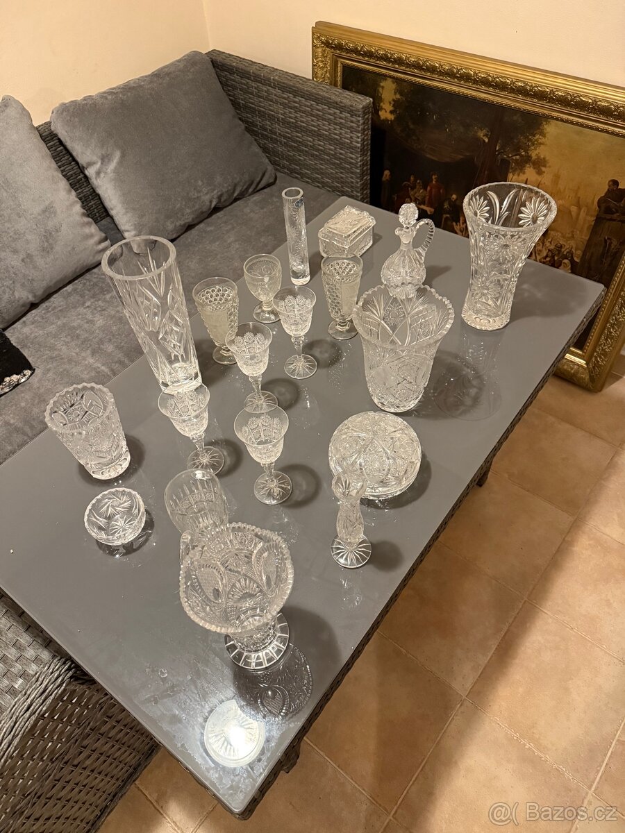 broušené sklo Bohemia Lead Crystal 24% PbO,made in CZSK