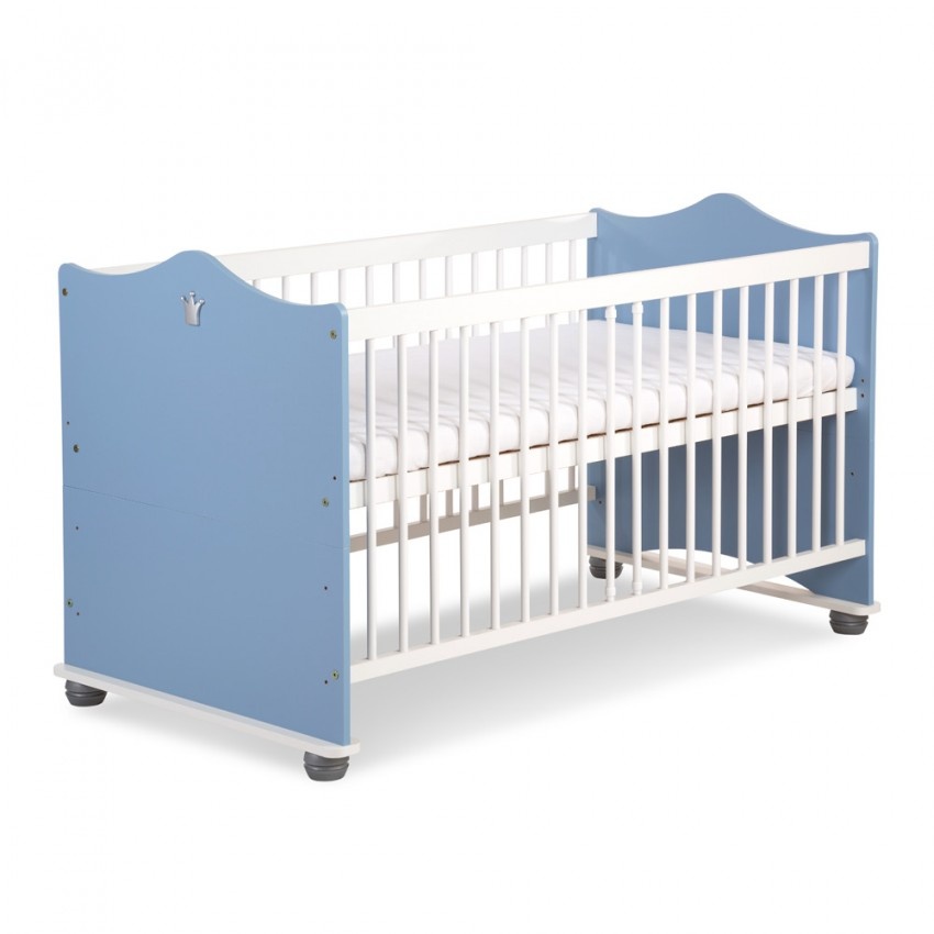 Dřevěná dětská postýlka Klups Princ 140 x 70 cm